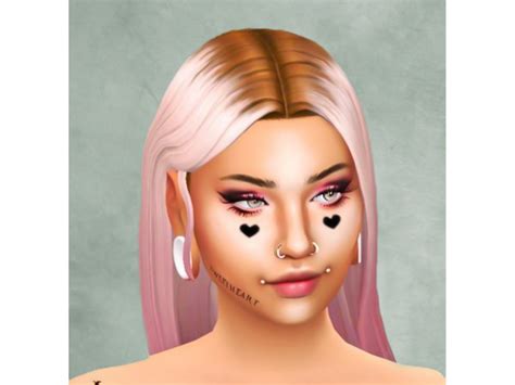 The Sims Resource Simsmelinas Sweetheart Face Tattoos