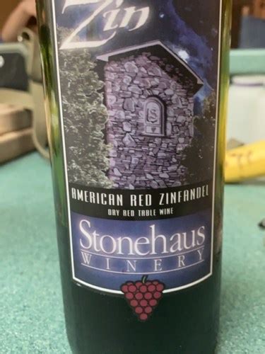 Stonehaus Winery American Red Zinfandel Vivino