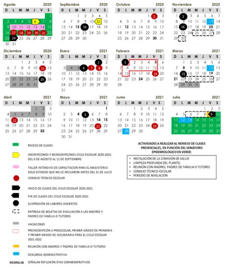 Sep Anuncia Calendario Oficial Para El Ciclo Escolar 2021 2022 Diario
