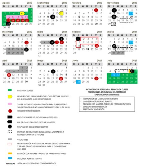 Del 23 al 27 de agosto, el 29 de octubre y el. Este es el calendario oficial de la SEP para el ciclo ...