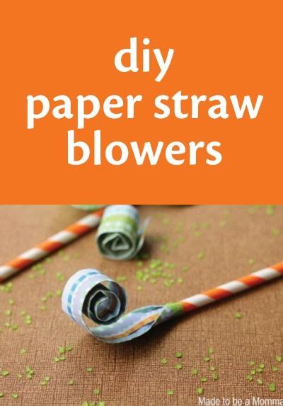 Diy Paper Straw Blowers