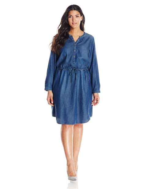 A New Wardrobe Classic The Plus Size Denim Dress And 10 Picks For You