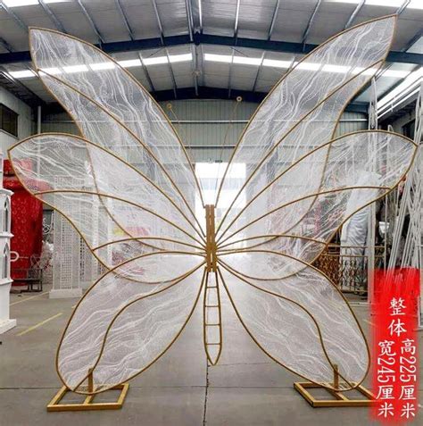 New Wedding Props Butterfly Dance Background Wing Model Iron Wedding Background Dress Layout