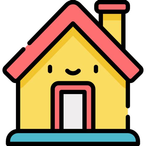 Home Kawaii Lineal Color Icon