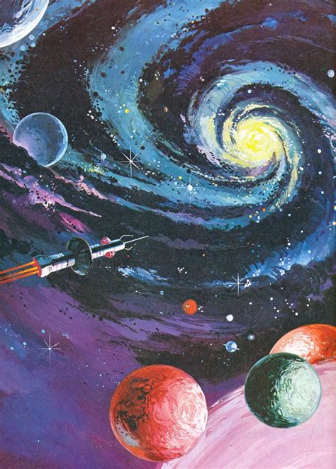 Retro Space Art Wallpaper