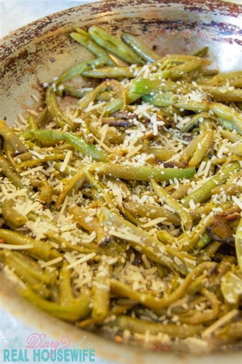 My All Time Favorite Parmesan Garlic Skillet Green Beans 681x1024 With