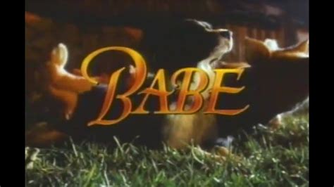 Babe 1995 Home Video Trailer YouTube