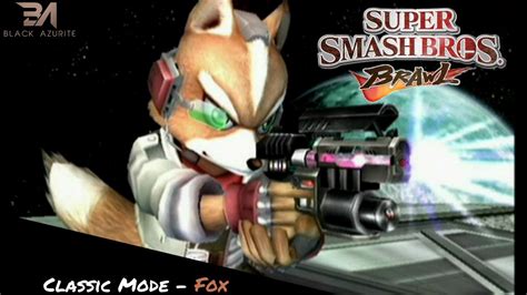 Super Smash Bros Brawl Classic Mode Fox Youtube