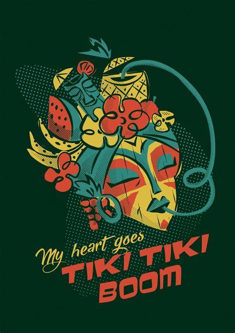 Tiki Tiki Boom Tiki Tiki Art Vintage Tiki