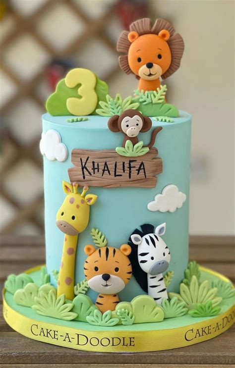 43 Cute Cake Decorating For Your Next Celebration Zoo Birthday Cake