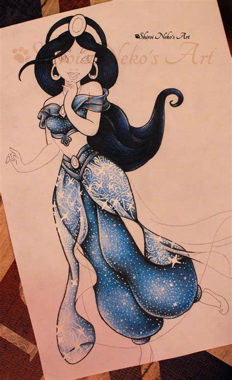 Wip Aladdin Drawing Jasmine 03 By Shiroinekosart On Deviantart