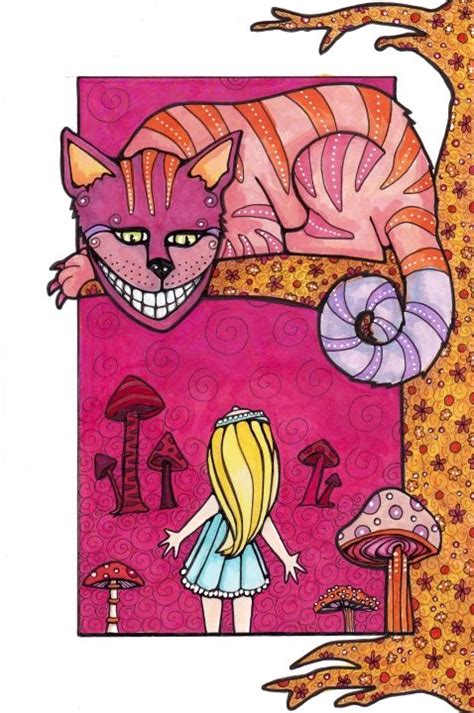 Alice And Cheshire Cat Illustration Friday Alice In Wonderland