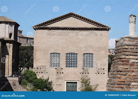 Rome Senate House In Roman Forum Editorial Image Image Of Roman