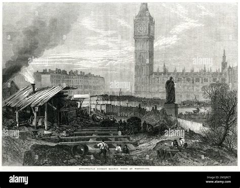 Metropolitan District Railway Works At Westminster The Extension Of