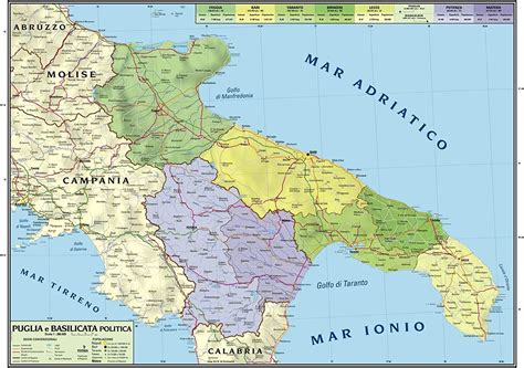 Cartina Geografica Della Puglia Mappa Carta Geografia Sfondo Images