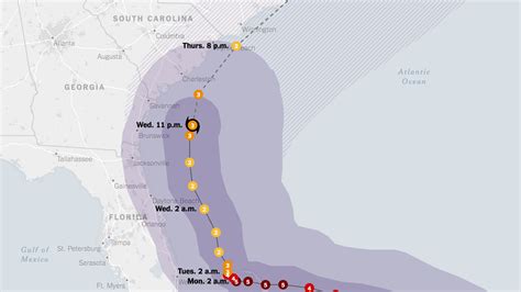 Maps Track Hurricane Dorians Path The New York Times