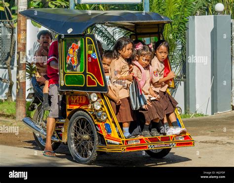 Motorised Becak Makassar Sulawesi Indonesia Stock Photo Alamy