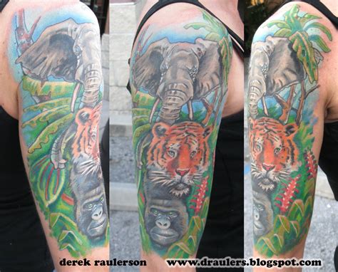 This romantic little forearm tattoo could be from a page in a book. Derek Raulerson: finished a NEW half sleeve, fun piece.
