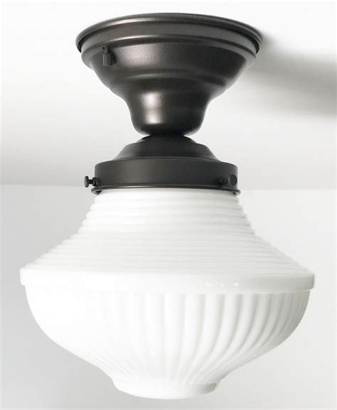 1 has screws on the outside of the metal frame, so you unscrew those and hold the glass bowl. Traditional Milk Glass CEILING LIGHT Fixture in 2020 ...