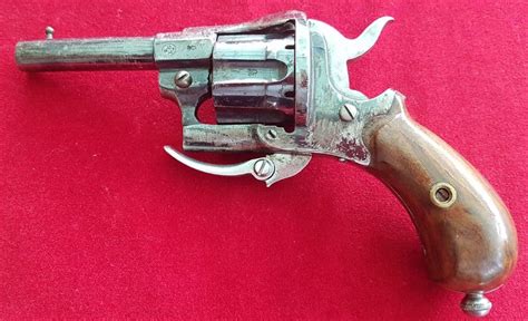 X X X Sold X X X 7mm Pin Fire Revolver The Frame Stamped With Liege