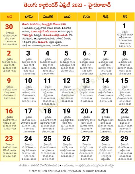 Telugu Calendar 2024 April Venkata Ramana Conscious Circle Cordi Colline