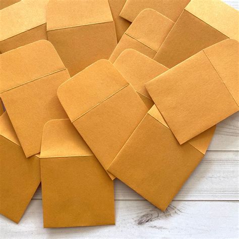 Coin Envelopes Set Of 20 Manila Kraft Envelopes Mini Etsy