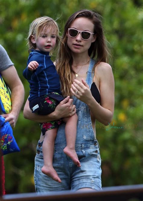 Olivia Wilde Spends The Day With Her Son On The Beach In Maui Growing