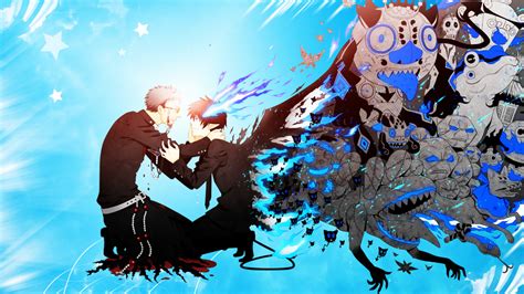 Wallpaper Illustration Anime Demon Blue Exorcist