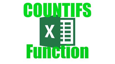 How To Use The Countifs Function In Excel Youtube
