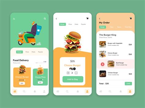 When you tap on the option you want (say, uber eats) it will take you directly into that app. Food Delivery App Ui by Maruf Ahmed on Dribbble
