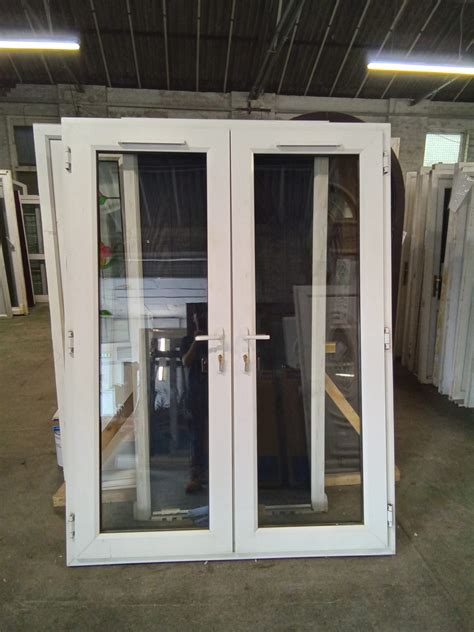 Used White Upvc French Patio Doors 1560mm X 2080mm Ea2a Used Upvc