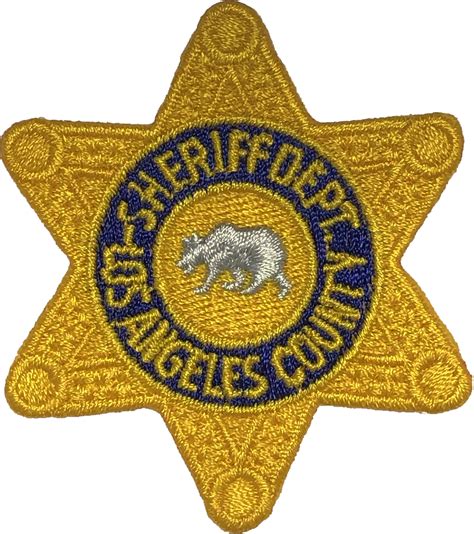 Los Angeles County Sheriffs Department Star Patch Chicago Cop Shop