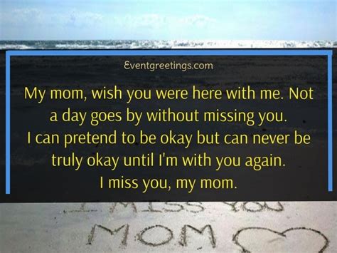 25 Heartfelt Miss You Mom Quotes And Sayings Events Greetings