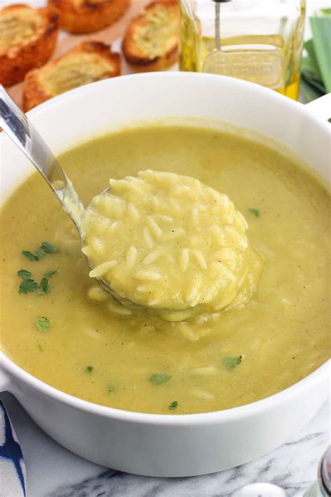 Healthy Potato Leek Soup With Orzo My Sequined Life