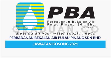 Career in perbadanan putrajaya (ppj). Permohonan Jawatan Kosong Perbadanan Bekalan Air Pulau ...