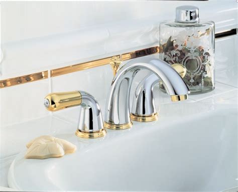 When it comes to bathtub faucet and shower faucet choices, the chrome finish spout is a classic. Delta Brass And Chrome Bathroom Faucet