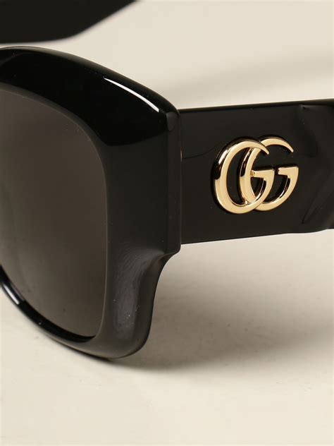 gucci sunglasses in acetate with gg logo black gucci glasses gg0808s online on giglio