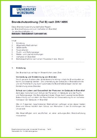 Muster brandschutzordnung in anlehnung an die trvb o 119. 7 Brandschutzordnung Teil A Vorlage - MelTemplates ...