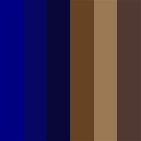 Dark Navy Blue And Brown Color Palette Blue Color Pallet Brown Color