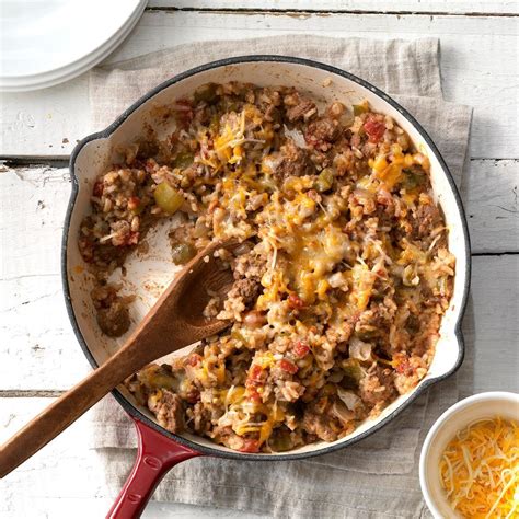 Southwestern Beef And Rice Skillet Recipe How To Make It