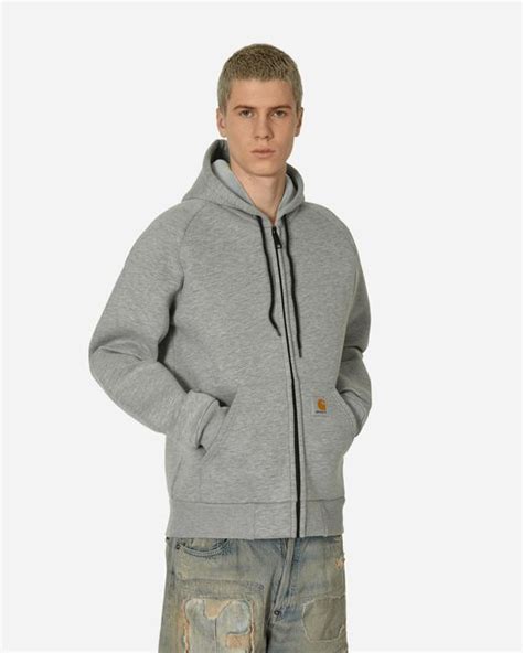 Carhartt Car Lux Hooded Jacket Heather In Gray For Men Lyst