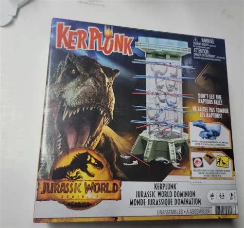 Jurassic World Dominion Kerplunk Raptors Game W Tower Sticks And Dinosaurs New 1299 Picclick