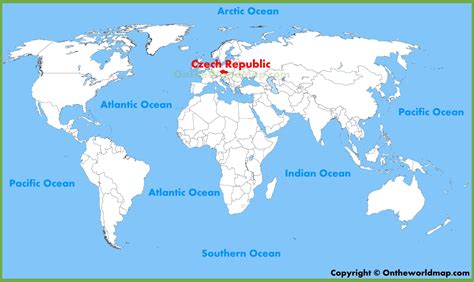 Czechoslovakia On The World Map