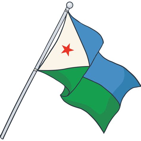 Flag Of Djibouti National Flag 23435175 Png