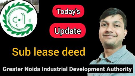 Greater Noida Authority Update Sub Lease Deed Gnida Youtube