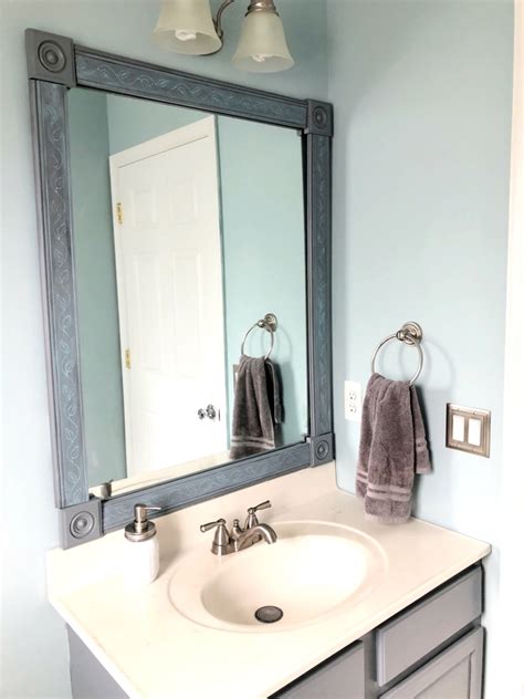 How To Make An Easy Diy Bathroom Mirror Frame