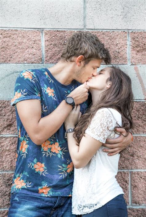 Young Couple Kissing Passionately Stock Image Image Of Happy Look