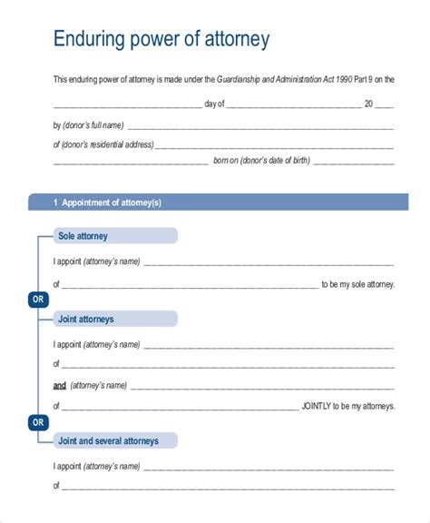 19 Power Of Attorney Templates Free Sample Example Format