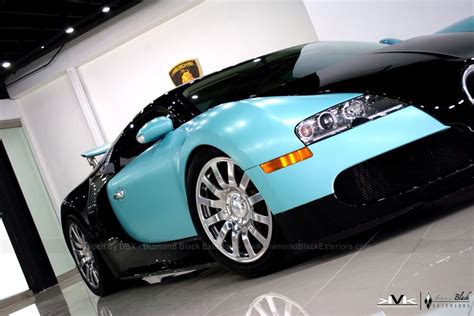Bugatti Veyron Wrapped In Blue W Satin Finish By Dbx Bugatti Veyron