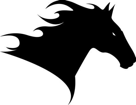 Download Horse Head Side View To The Right Silhouette Svg Png Icon ...